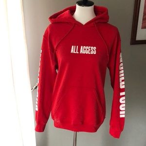 Justin Bieber Purpose World Tour Red Hoodie
